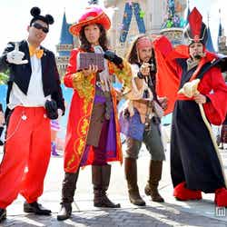左より:ミッキーマウス(ノッチ)、フック船長(KING)、ジャックスパロウ(KATSU)、ジャファー(犬丸)