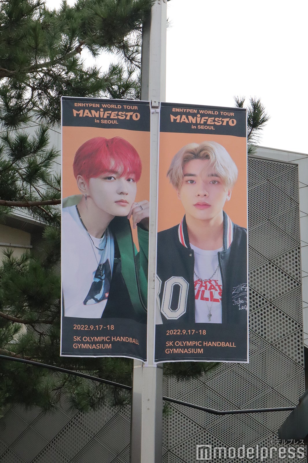 メンバーのフラッグ／JUNGWON、JAKE（ENHYPEN） （C）モデルプレス