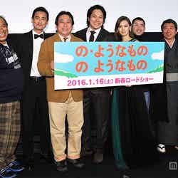 （左から）小林まさひろさん、野村宏伸、伊藤克信、松山ケンイチ、北川景子、大野貴保さん、杉山泰一監督