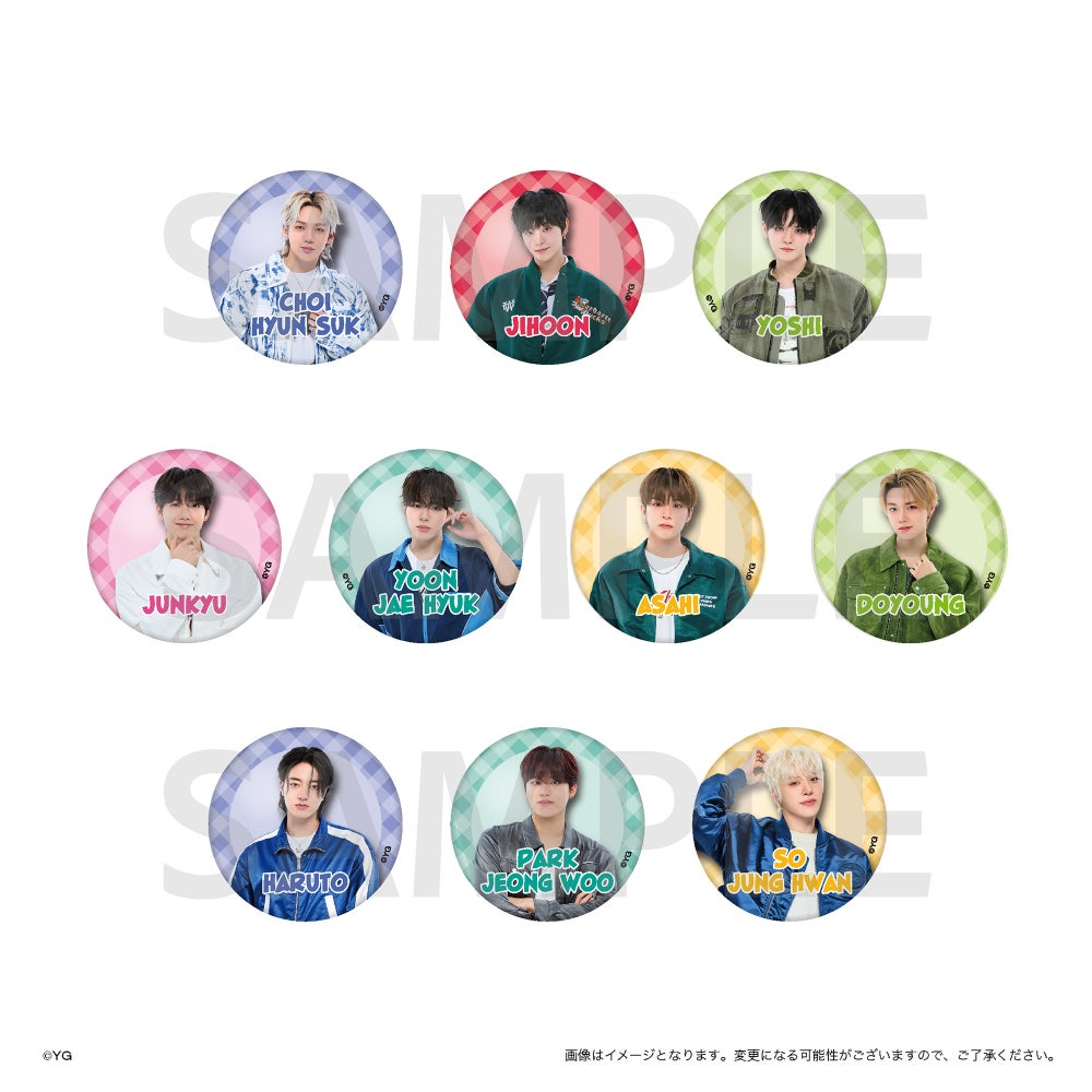 【TREASURE×HAPIDANBUI CAFE】缶バッジ_TREASURE（ランダム10種）税込605円（C）2026 SANRIO CO., LTD. APPROVAL NO. L665024 （C）YG. All rights reserved.