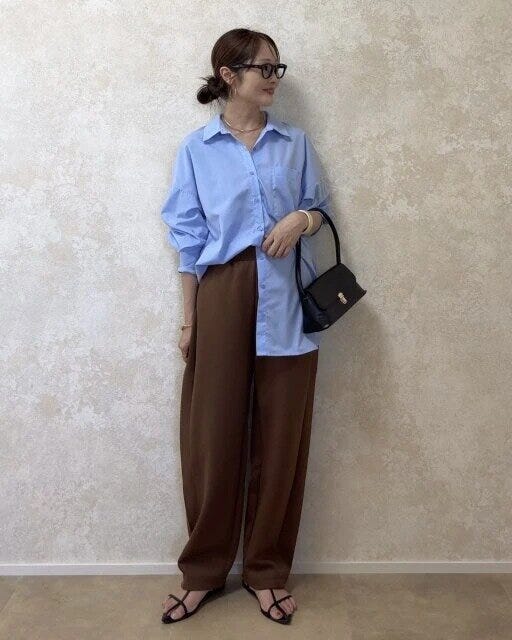 お手本コーデ 2025秋冬ユニクロ女性ドライスウェットカーブパンツお手本コーデ