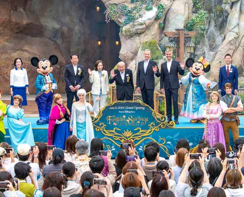 東京ディズニーシー新エリア「ファンタジースプリングス」開業宣言 アナとエルサ、ラプンツェルら駆けつける