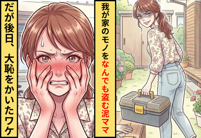 我が家のモノをなんでも盗む泥ママ！だが【工具箱】を盗んだことが原因で大恥をかいたワケ