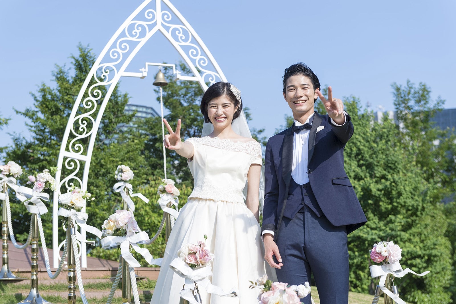 佐久間由衣、清原翔／新CMメイキングカット（提供画像）