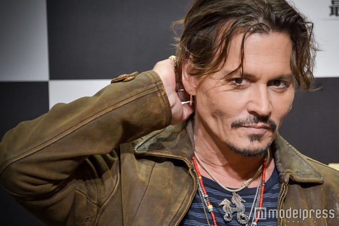 来日時のジョニー・デップ (C)モデルプレス