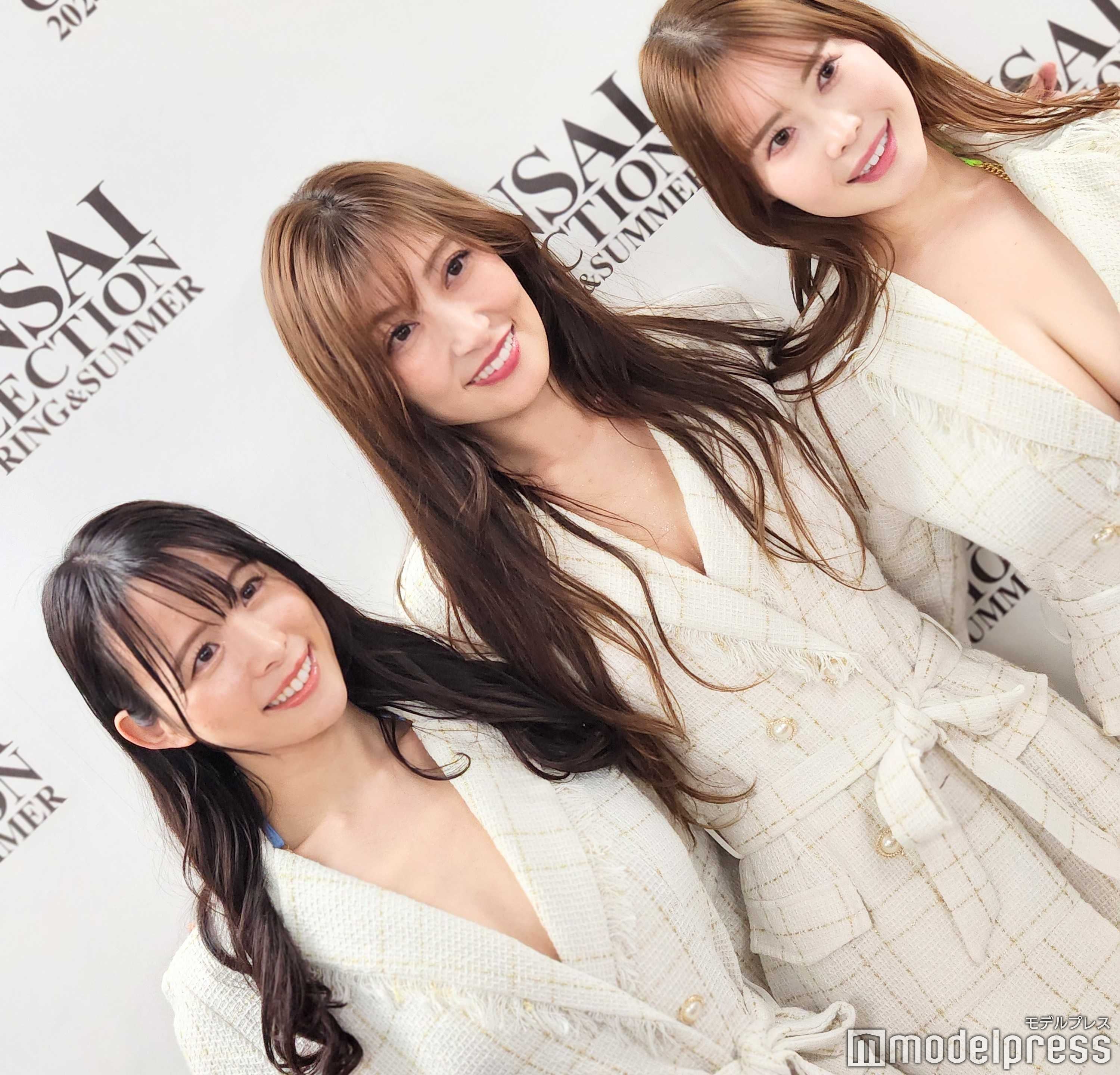 清流あゆ、熊田曜子、白川愛梨（C）モデルプレス