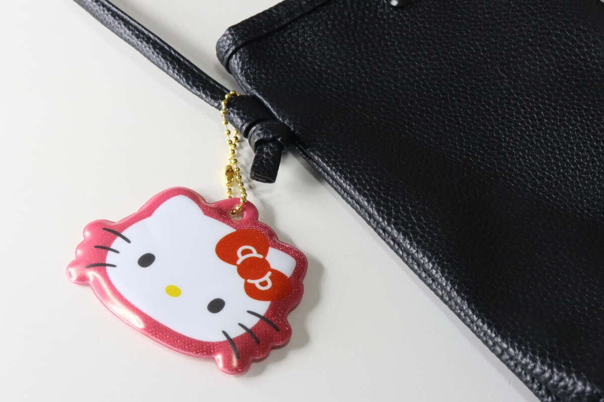 ダイソー 反射キーホルダー キティ ダイソーの反射キーホルダー キティの使用例