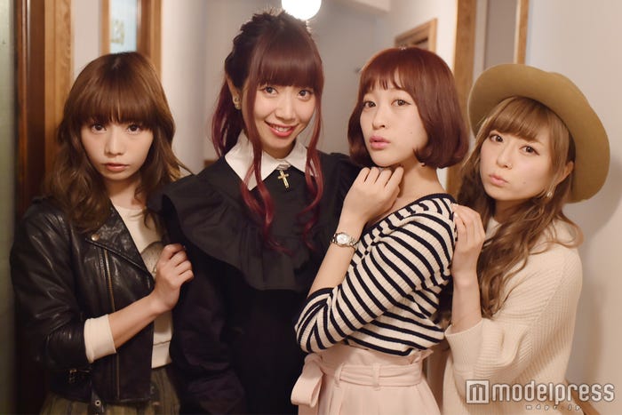 Silent Siren(左から)あいにゃん、ひなんちゅ、すぅ、ゆかるん/(C)モデルプレス