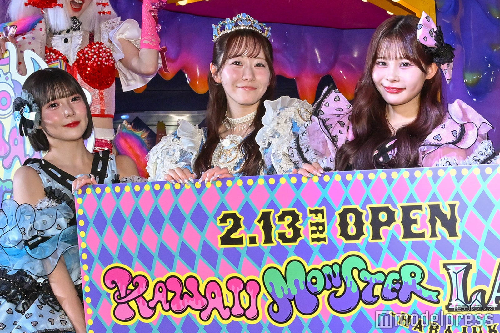 福山梨乃、真中まな、村川緋杏（C）モデルプレス