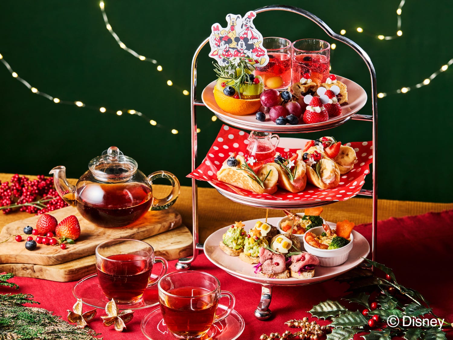 【ディズニー・ハーベスト・マーケット】ミッキー&フレンズのクリスマス限定アフヌンやフォトスポット登場