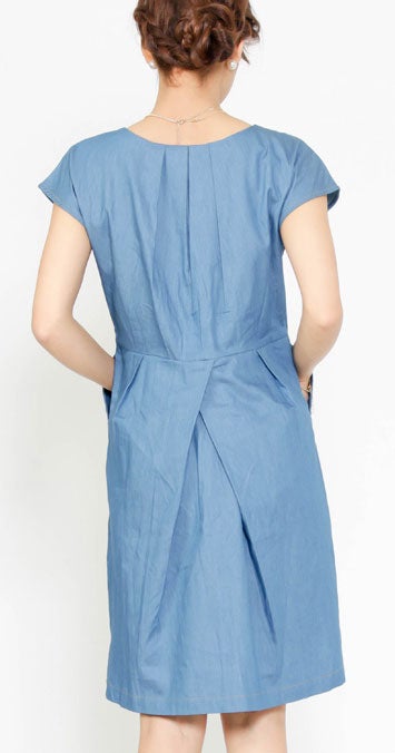 ダンガリーフレンチタックワンピース「salus」3,990円（税込）