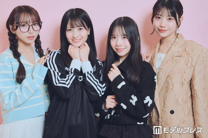 (左から)塩川莉世、庄司なぎさ、栗田なつか、白石まゆみ(C)モデルプレス