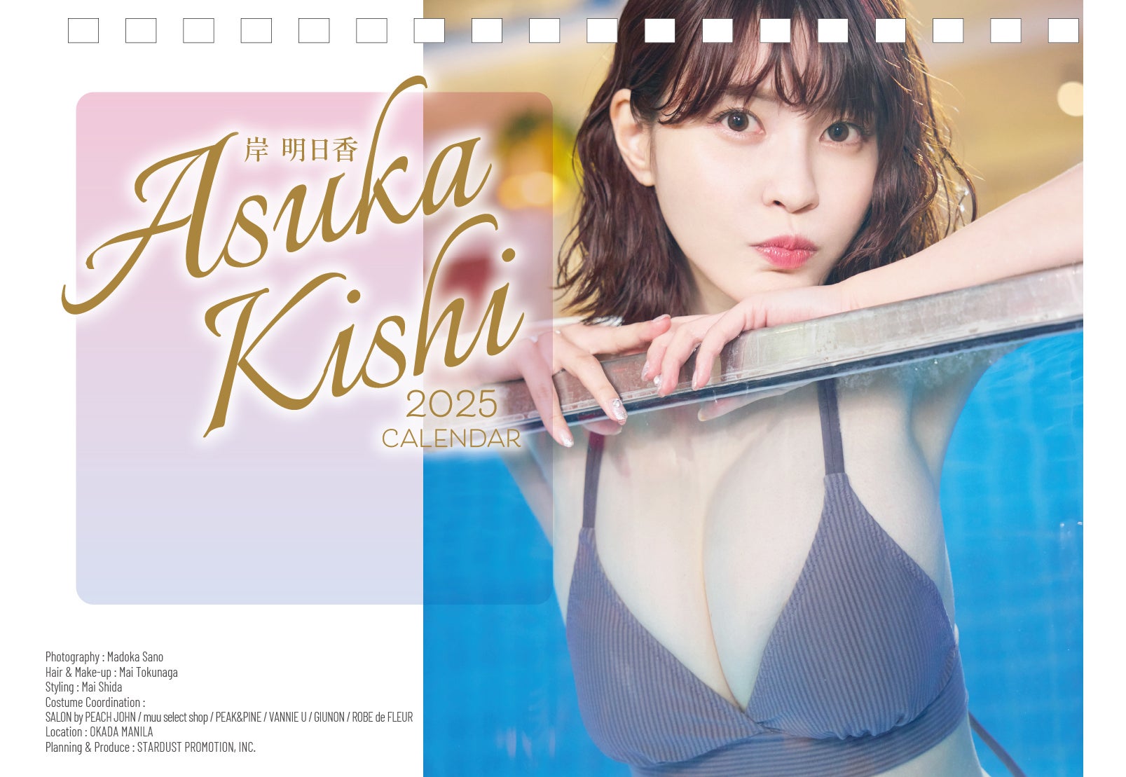 岸明日香／卓上カレンダー表紙イメージ（提供画像）