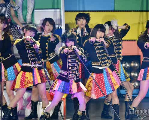大島優子指名メンバーがセンターで「ヘビロテ」披露<AKB48リクエストアワー>