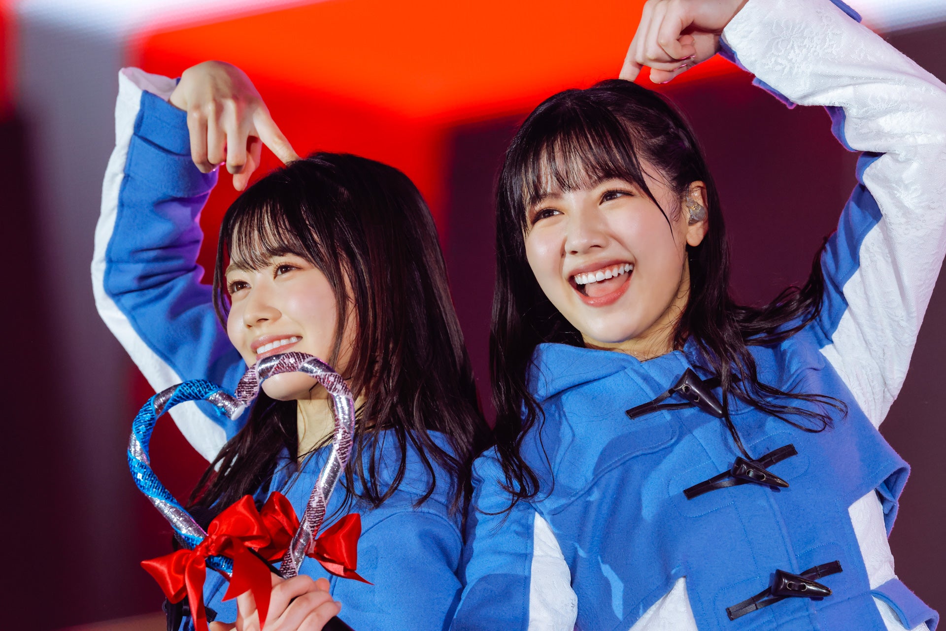 丹生明里、渡邉美穂／日向坂46「ひなくり2021」／撮影：上山陽介