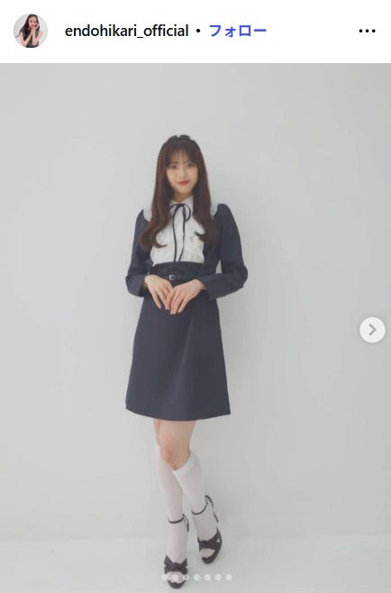 遠藤光莉Instagramより