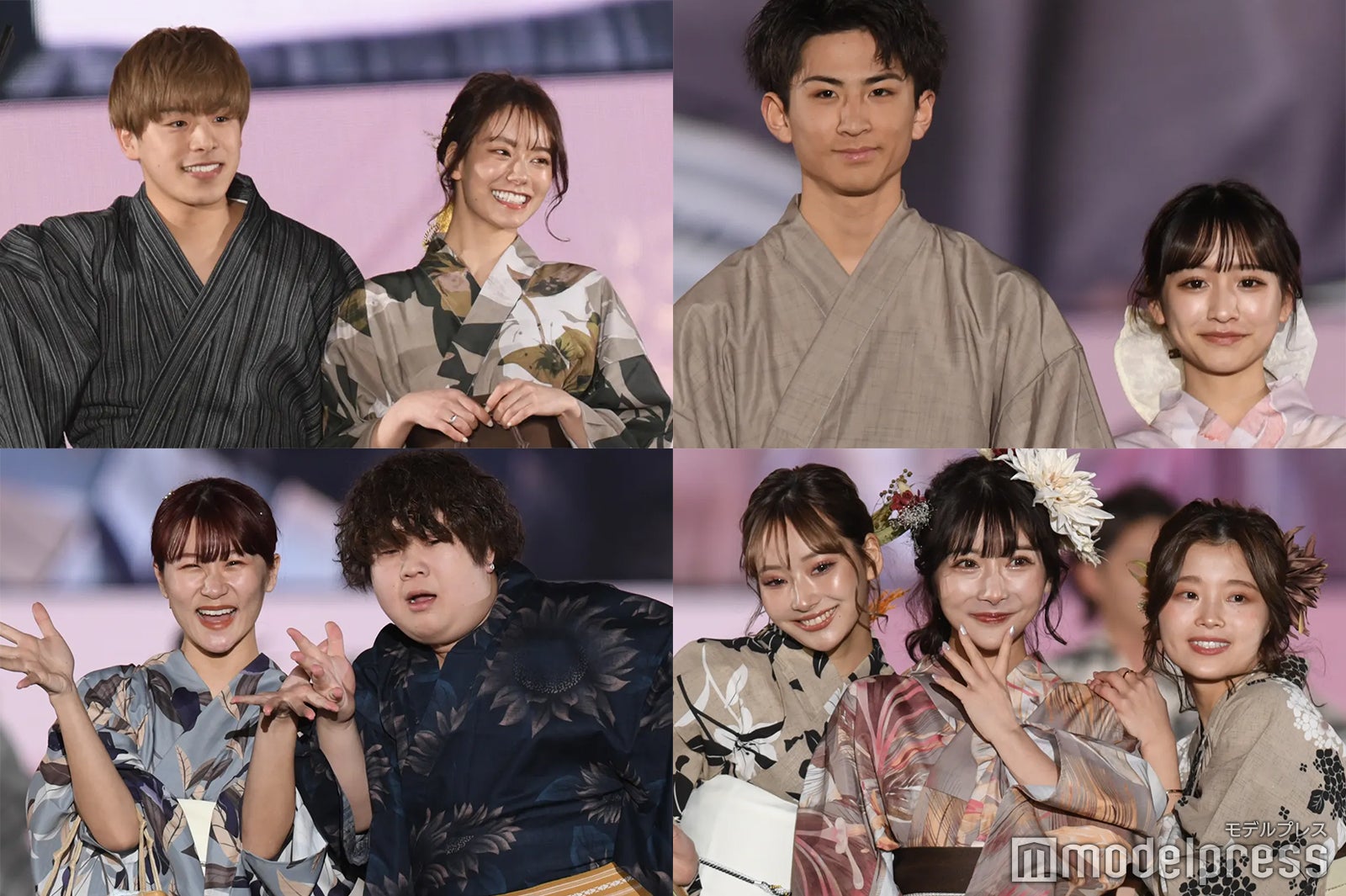 コムドット・平成フラミンゴ・ヘラヘラ三銃士ら人気YouTuber、浴衣姿でランウェイに集結＜関コレ2022S／S＞