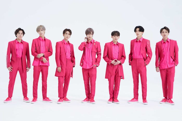 IMP.(左から)椿泰我、松井奏、鈴木大河、佐藤新、基俊介、影山拓也、横原悠毅(C)TOBE Co., Ltd.