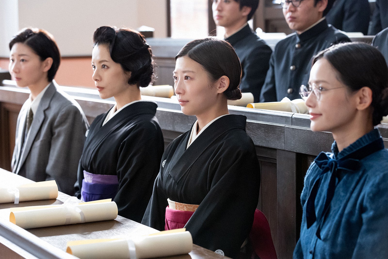 土居志央梨、桜井ユキ、伊藤沙莉、ハ・ヨンス「虎に翼」第27話（C）NHK