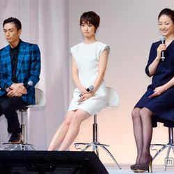 (左から)伊勢谷友介、剛力彩芽、井川遥