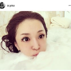浜崎あゆみ リラックス入浴写真公開で すっぴんが一番可愛い 何でそんなに肌綺麗 モデルプレス
