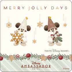 ディズニーアンバサダーホテル テイクアウトメニュー “ディズニー・クリスマス”ディナーセット オリジナルコースター(C)Disney