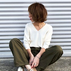 まだまだ活躍♡春しかできないニット×パンツコーデを全力で楽しむ!