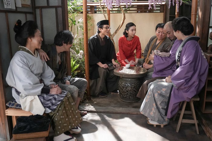 楠見薫、岡部たかし、なだぎ武、趣里、三谷昌登、宇野祥平、本上まなみ「ブギウギ」第53話(C)NHK