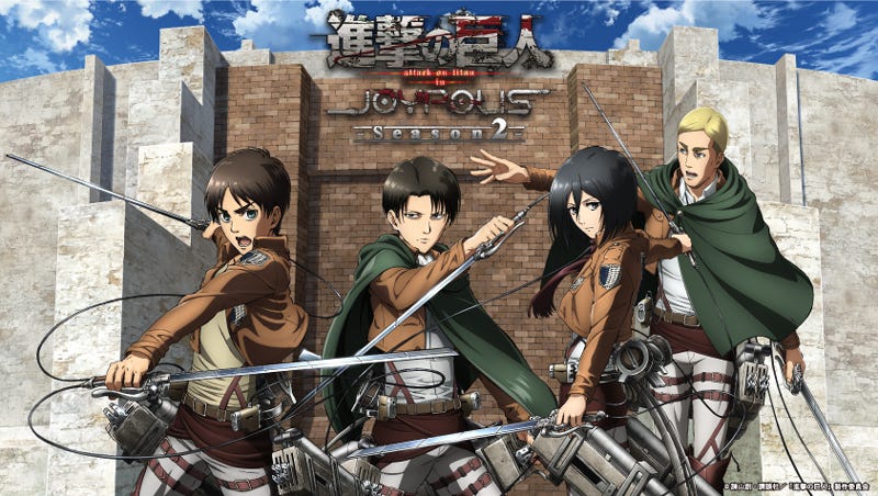 東京ジョイポリスが再び「進撃の巨人」の世界へ!人気大型コラボがパワーアップ