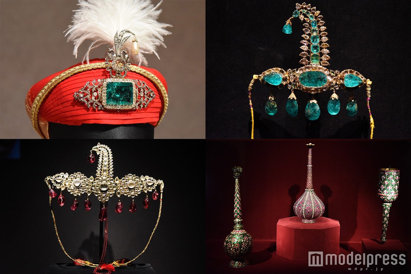 特別展「ムガール皇帝とマハラジャの宝石 カタール・アル サーニ・コレクション」の一部（C）モデルプレス