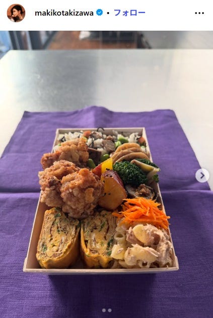 滝沢眞規子Instagramより