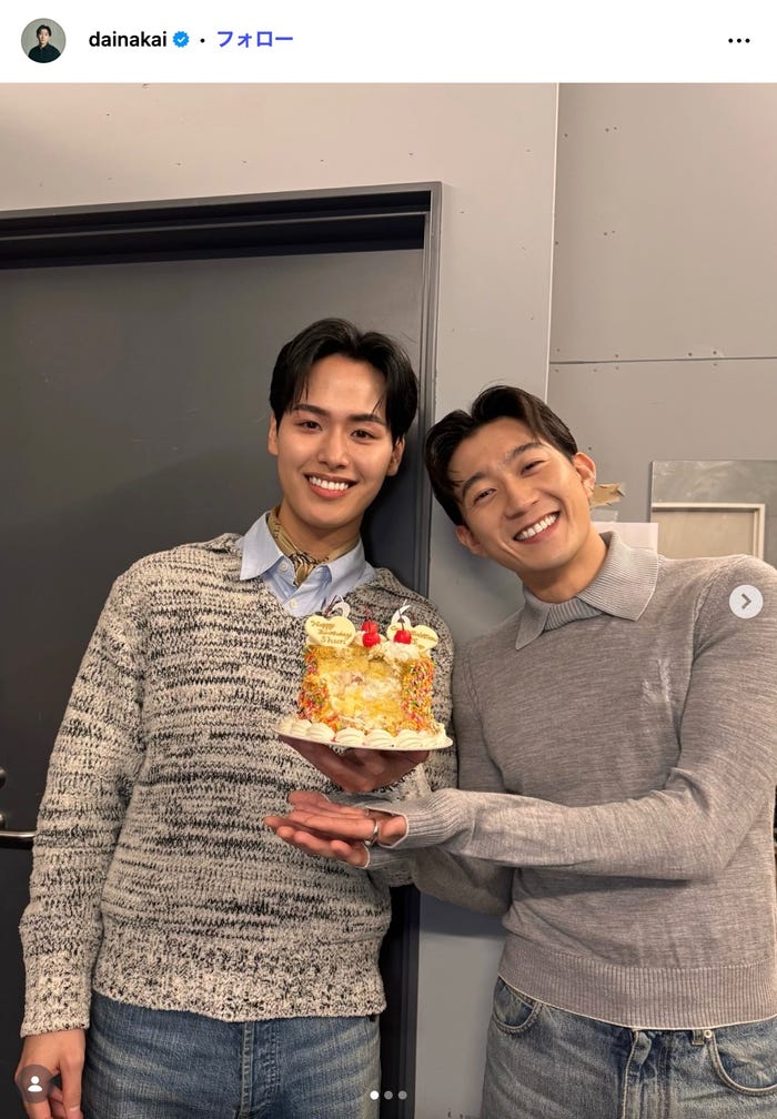 シュン、ダイ/ダイInstagramより