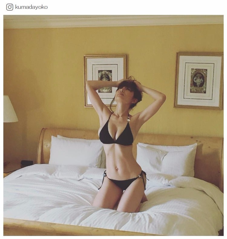 熊田曜子、美貌の秘訣はグラビアポーズ　簡単エクササイズを伝授