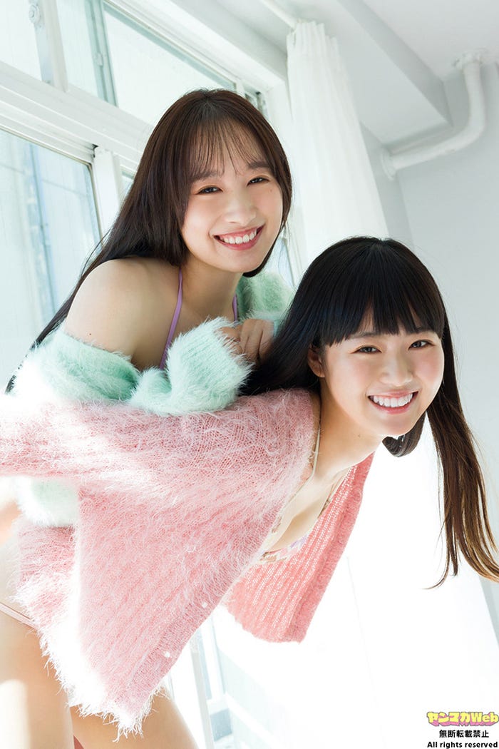 辻優衣、前田鮎花(C)カノウリョウマ/ヤンマガWeb