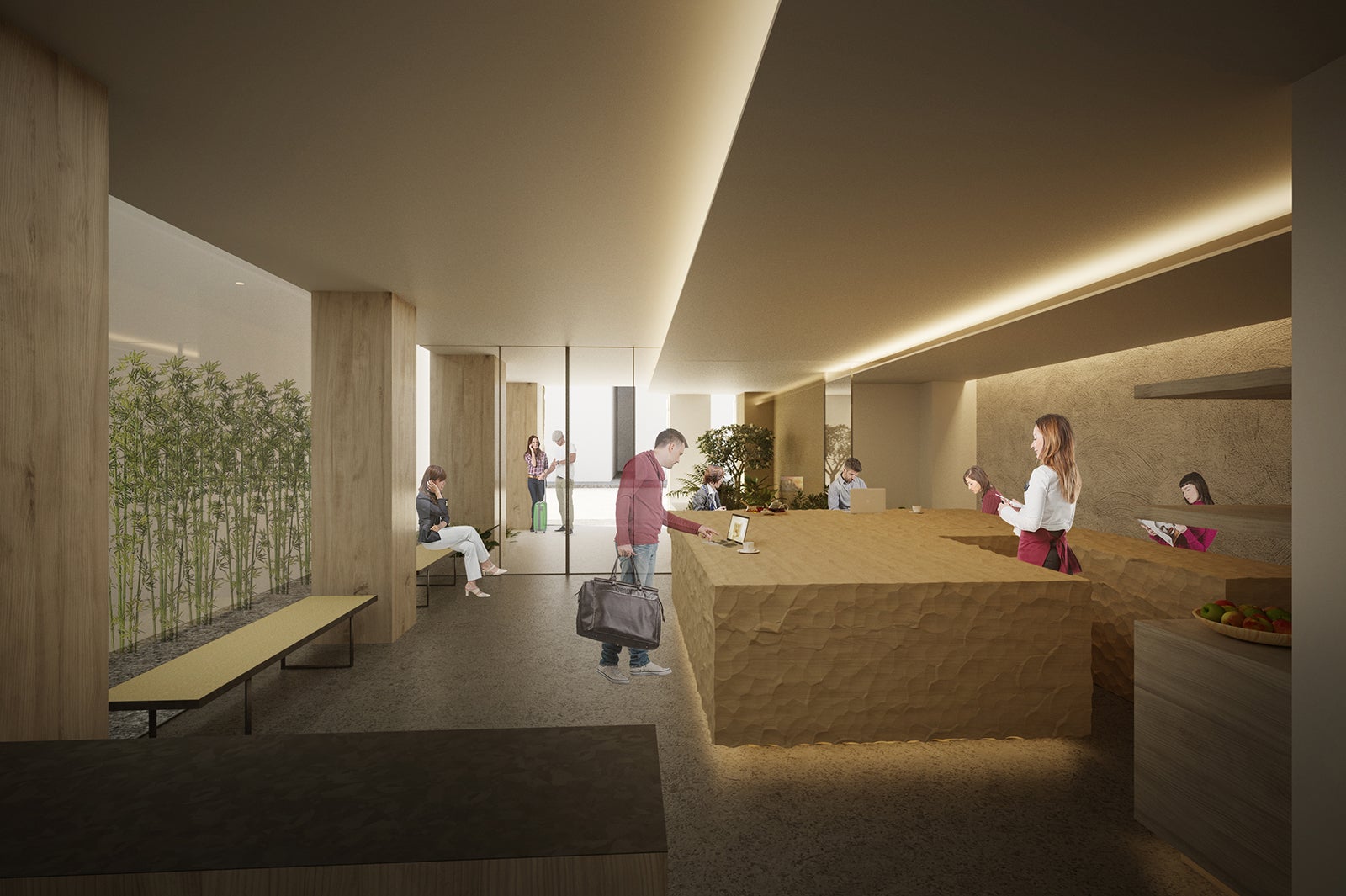 レセプション／画像提供：アゴーラ・ホスピタリティーズ