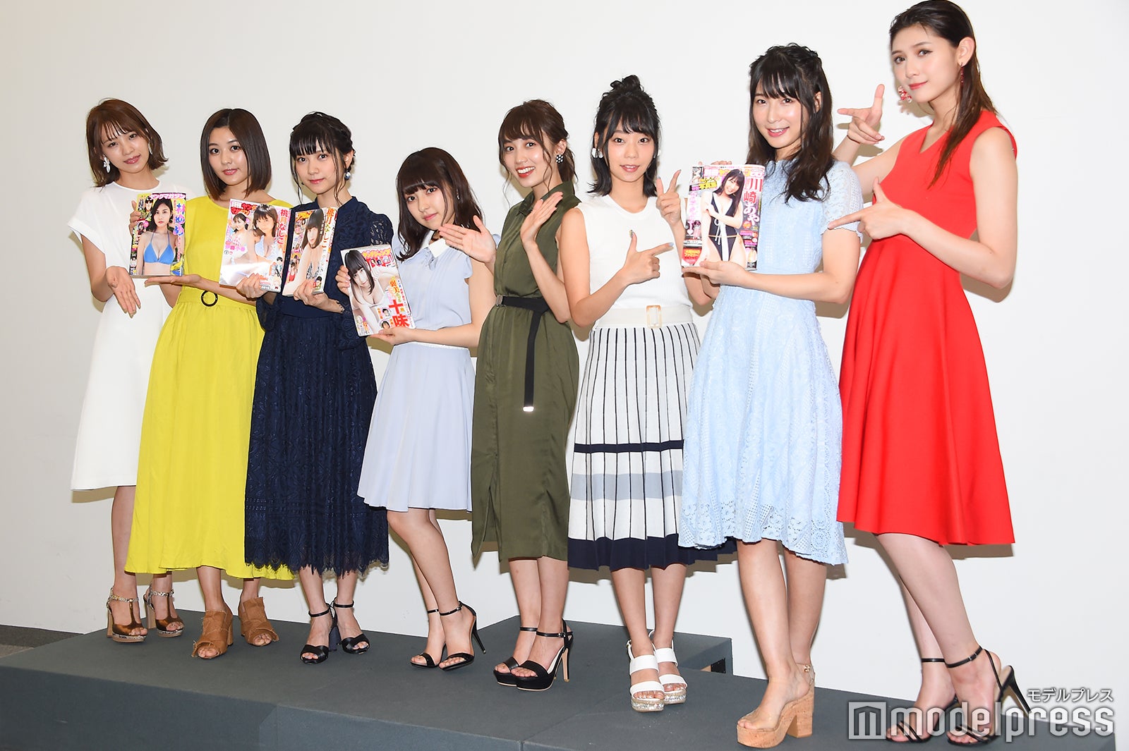 早瀬あや、林ゆめ、桃月なしこ、十味、黒木ひかり、青山ひかる、川崎あや、アンジェラ芽衣 （C）モデルプレス