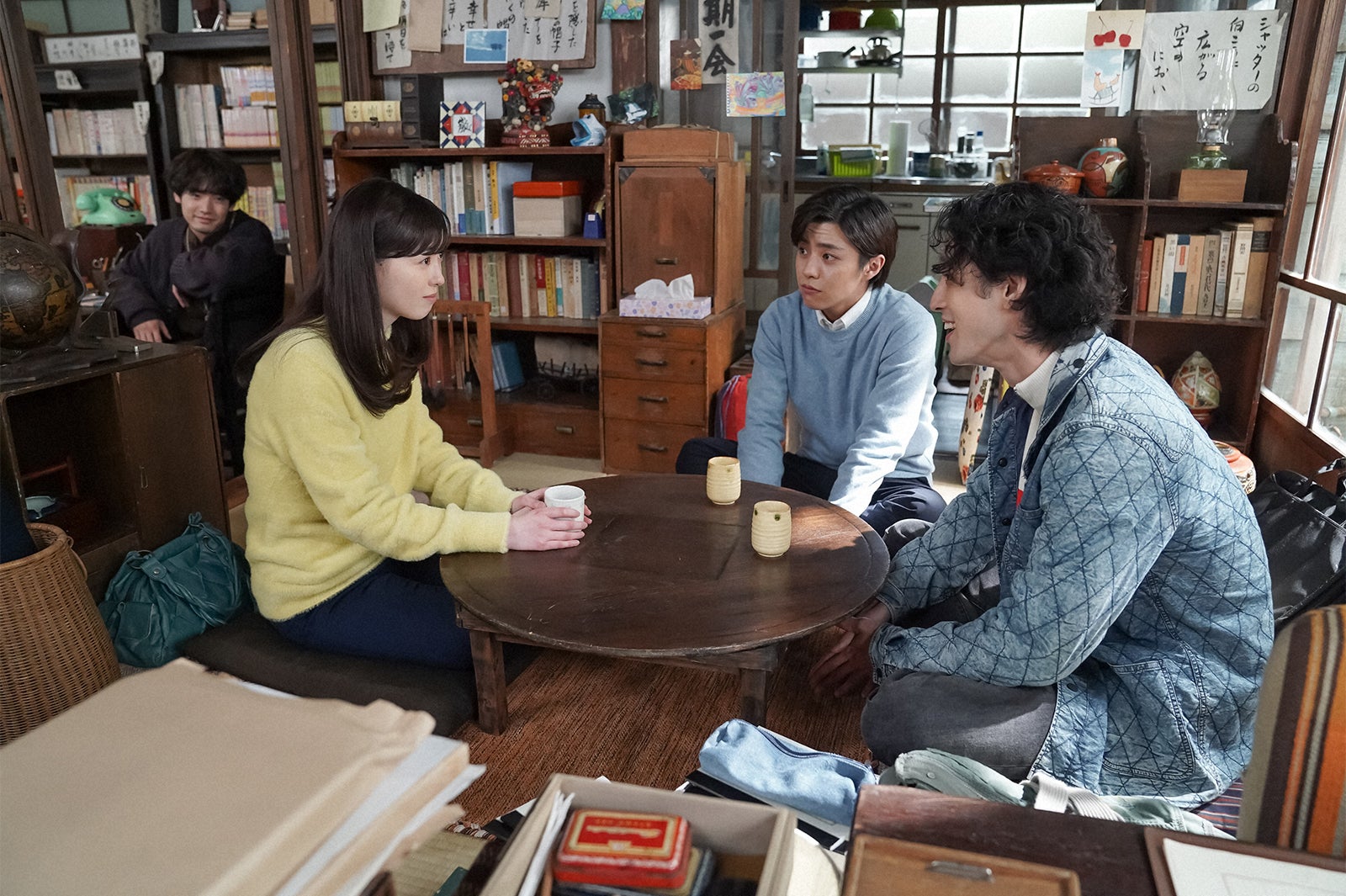 赤楚衛二、福原遥、醍醐虎汰朗、佐野弘樹／「舞いあがれ！」第6話（C）NHK