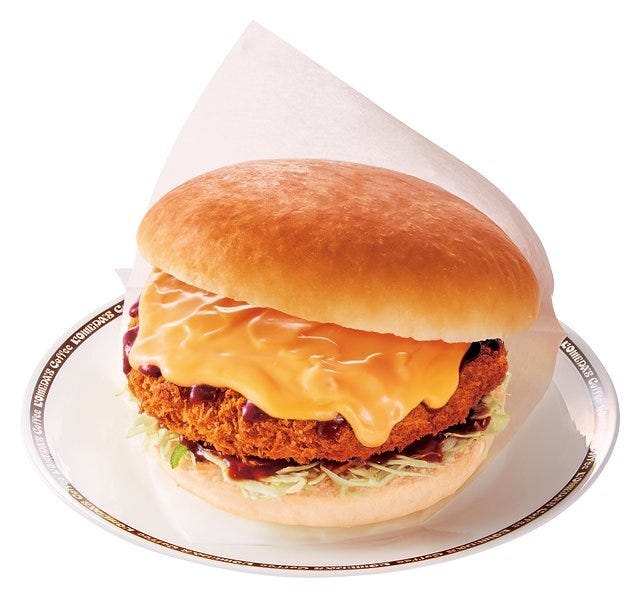 コメダ珈琲店 コメダ ドデカチーズメンチバーガー コメダ珈琲店 コメダ ドデカチーズメンチバーガー