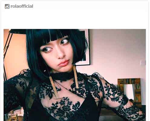 ローラ、黒髪ぱっつんボブ姿に「別人」「マチルダみたい」の声