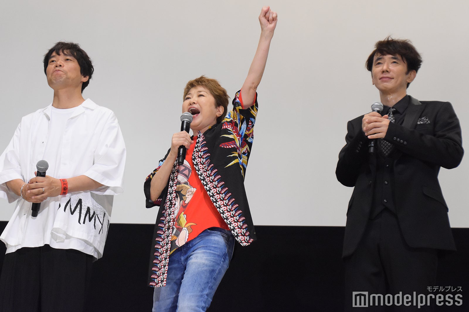 中井和哉、田中真弓、ユースケ・サンタマリア（C）モデルプレス