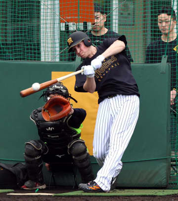 阪神 遊撃候補の新外国人ディベイニーが初のランチ特打で2本の柵越え ライナー性の鋭い打球を何度も放つ