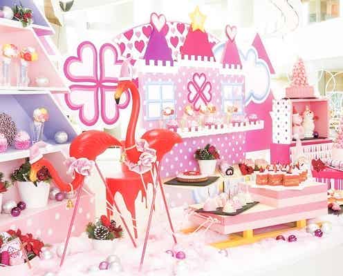 ヒルトン東京ベイのデザートブッフェ「ピンク・クリスマス」開催 乙女心くすぐるピンクの世界にキュン