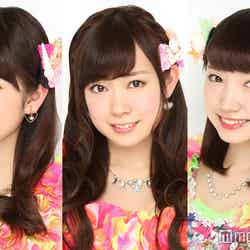 「関西コレクション2016S／S」にモデルとしても出演する（左から）吉田朱里、渡辺美優紀、太田夢莉（C）NMB48