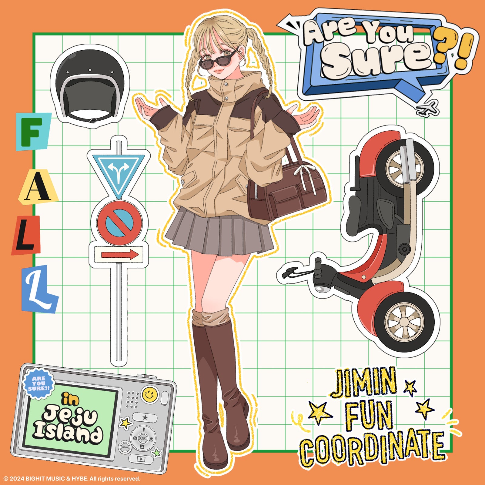 済州島編・JIMINをイメージした秋コーデ（C）2024 BIGHIT MUSIC & HYBE. All rights reserved.