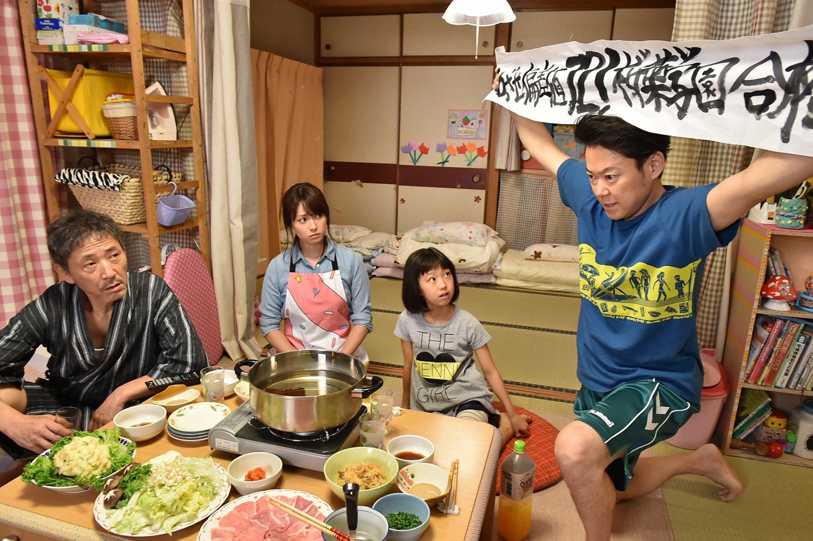 小林薫、深田恭子、山田美紅羽、阿部サダヲ「下剋上受験」第1話より（C）TBS