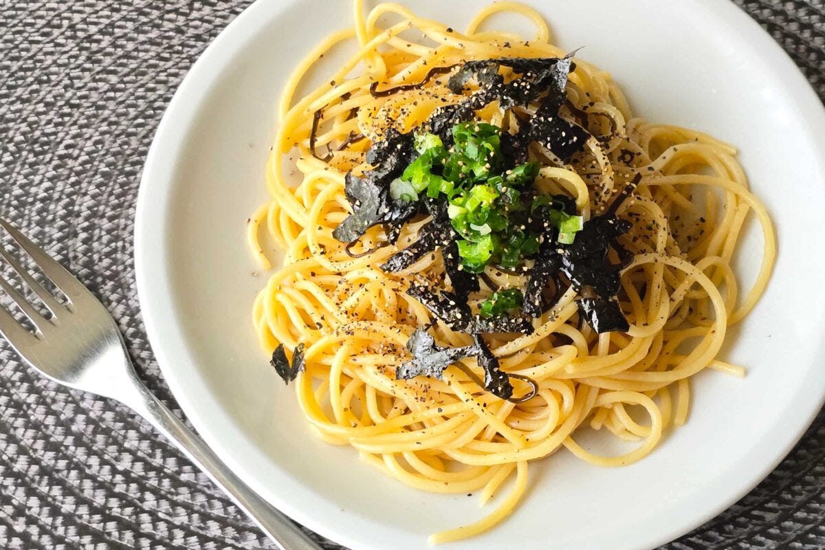 塩昆布パスタ