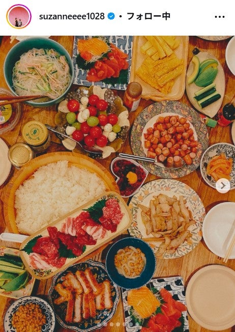 スザンヌInstagramより