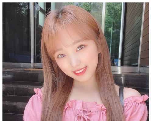 IZ*ONE矢吹奈子、美デコルテ披露“ピンクオフショル姿”にファン悶絶「可愛い」「似合う」