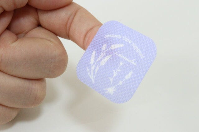枕に貼るアロマシール　シールのデザイン