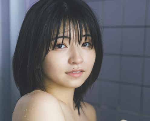 アップアップガールズ(2)佐々木ほのか、シャワー室で大人な表情 艷やかバスト披露